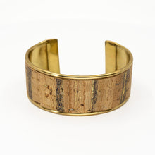 Load image into Gallery viewer, Portuguese Cork Cuff Bracelet - Birchwood - 1 inch - UrbanroseNYC