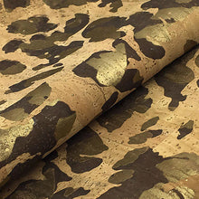 Load image into Gallery viewer, Portuguese Cork Channel Cuff - Camouflage - Portuguese Cork Channel Cuff - Camouflage - UrbanroseNYC