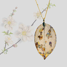 Load image into Gallery viewer, Real Leaf Pendant - Gilded, Large - Gold / 30 inches - UrbanroseNYC