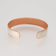 Load image into Gallery viewer, Copper Art Bracelet - Dragonfly narrow cuff back view