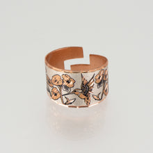 Load image into Gallery viewer, Copper Art Ring - Hummingbird UrbanroseNYC
