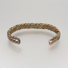 Load image into Gallery viewer, Heavy Twisted Wire Copper Mixed Metal Bracelet - UrbanroseNYC