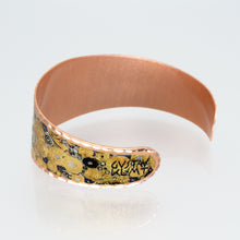 Load image into Gallery viewer, Copper Art Cuff - Gustav Klimt Freya's Tears