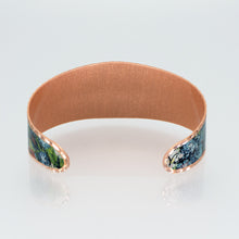 Load image into Gallery viewer, Copper Art Cuff - Van Gogh - Still Life Cornflowers & Poppies - UrbanroseNYC