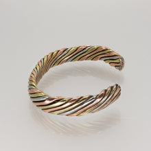 Load image into Gallery viewer, Heavy Twisted Wire Copper Mixed Metal Bracelet - UrbanroseNYC