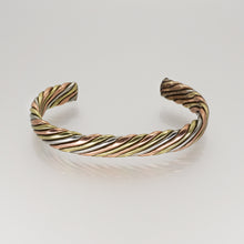 Load image into Gallery viewer, Heavy Twisted Wire Copper Mixed Metal Bracelet - UrbanroseNYC