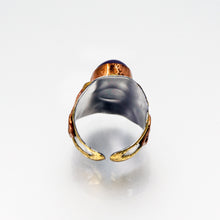 Load image into Gallery viewer, Mixed Metal Statement Cuff Ring - Amethyst - UrbanroseNYC