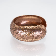 Load image into Gallery viewer, Solid Copper Cuff - Hammered Circles - UrbanroseNYC
