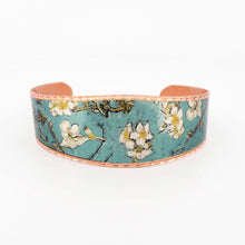Load image into Gallery viewer, Copper Art Bracelet - Van Gogh Almond Blossoms