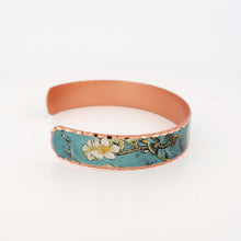 Load image into Gallery viewer, Copper Art Bracelet - Van Gogh Almond Blossoms