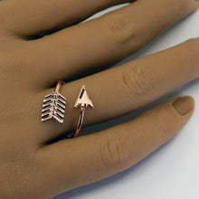 Load image into Gallery viewer, Solid Copper Arrow Ring - UrbanroseNYC
