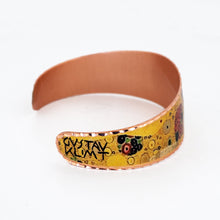 Load image into Gallery viewer, Copper Art Bracelet - Gustav Klimt The Kiss - UrbanroseNYC
