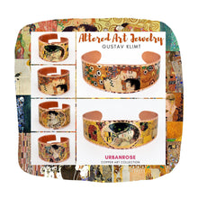 Load image into Gallery viewer, Copper Art Bracelet - Gustav Klimt The Kiss - UrbanroseNYC