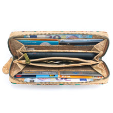 Load image into Gallery viewer, Portuguese Cork Wallet - Sunflowers Top View UrbanroseNYC