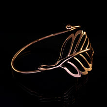 Load image into Gallery viewer, Solid Copper Leaf Bypass Bracelet - UrbanroseNYC