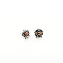 Load image into Gallery viewer, Copper &amp; Sterling Silver Stud Earrings UrbanroseNYC
