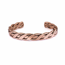 Load image into Gallery viewer, Men's Extra Large Twisted Wire Copper Bracelet - UrbanroseNYC