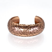 Load image into Gallery viewer, Solid Copper Cuff - Hammered Circles - UrbanroseNYC