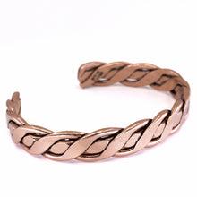 Load image into Gallery viewer, Men&#39;s Extra Large Twisted Wire Copper Bracelet - UrbanroseNYC
