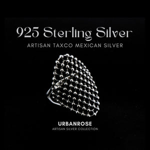 Taxco Sterling Silver Open Weave Ring - UrbanroseNYC