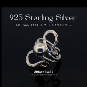 Taxco Sterling Silver Modernist Ring - Style 4 - UrbanroseNYC