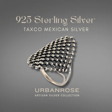 Load image into Gallery viewer, Taxco Sterling Silver Open Weave Ring - UrbanroseNYC