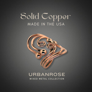 Copper Wire Ring - Style 5 UrbanroseNYC