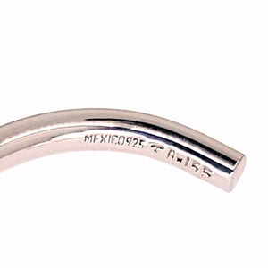 Taxco Sterling Silver Modernist Silver Cuff Bracelet - UrbanroseNYC