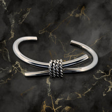 Load image into Gallery viewer, Taxco Sterling Silver Modernist Silver Cuff Bracelet - UrbanroseNYC