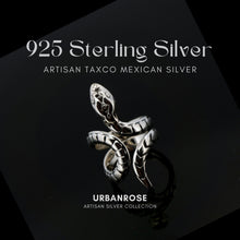 Load image into Gallery viewer, Taxco Sterling Silver Snake Ring - UrbanroseNYC
