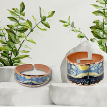 Load image into Gallery viewer, Copper Art Ring - Van Gogh Starry Night - UrbanroseNYC
