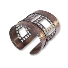 Load image into Gallery viewer, Solid Antiqued Copper Extra Wide Cuff