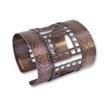 Load image into Gallery viewer, Solid Antiqued Copper Extra Wide Cuff