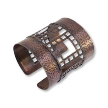 Load image into Gallery viewer, Solid Antiqued Copper Extra Wide Cuff