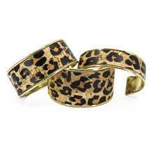Load image into Gallery viewer, Portuguese Cork Channel Cuff - Leopard Print - Portuguese Cork Channel Cuff - Leopard Print - UrbanroseNYC