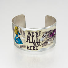 Load image into Gallery viewer, Gilded Cuff Bracelet - We're All Mad Here UrbanroseNYC