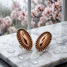 Load image into Gallery viewer, Solid Copper Navette Earrings - UrbanroseNYC
