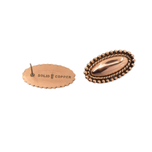 Load image into Gallery viewer, Solid Copper Navette Earrings - UrbanroseNYC
