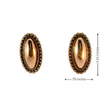 Load image into Gallery viewer, Solid Copper Navette Earrings - UrbanroseNYC
