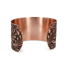 Load image into Gallery viewer, Solid Copper Cuff - Scroll Design - UrbanroseNYC
