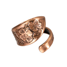 Load image into Gallery viewer, Tennessee Dogwood Solid Copper Ring - UrbanroseNYC
