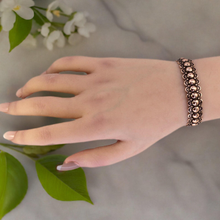 Load image into Gallery viewer, Solid Copper Beaded Cuff - UrbanroseNYC
