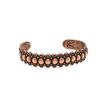 Load image into Gallery viewer, Solid Copper Beaded Cuff - UrbanroseNYC

