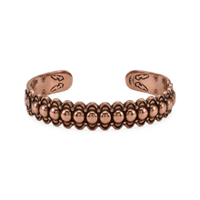 Load image into Gallery viewer, Solid Copper Beaded Cuff - UrbanroseNYC
