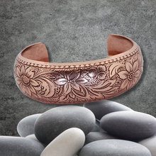 Load image into Gallery viewer, Solid Copper Domed Cuff - Daisy Design UrbanroseNYC
