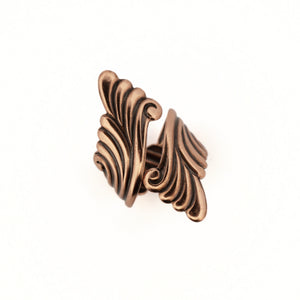 Solid Copper Wrap Ring - Scroll Design UrbanroseNYC