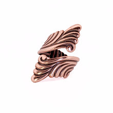 Load image into Gallery viewer, Solid Copper Wrap Ring - Scroll Design UrbanroseNYC
