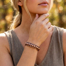 Load image into Gallery viewer, Solid Copper Beaded Cuff - UrbanroseNYC
