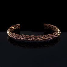 Load image into Gallery viewer, Heavy Rugged Braided Wire Solid Copper Bracelet
