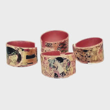 Load and play video in Gallery viewer, Copper Art Ring  - Gustav Klimt The Kiss
